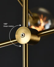 Load image into Gallery viewer, Modern Angled Multi-Bulb Pendant Light Fixture