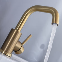 Load image into Gallery viewer, modern single handle brass faucet for master bathroom
