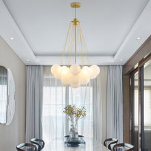 Charger l'image dans la galerie, Small Bubble Chandelier with Brass Hardware