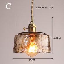 Load image into Gallery viewer, Vintage Hand-Blown Glass Pendant Lights