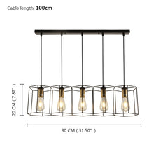 Load image into Gallery viewer, Celeste - Vintage Iron Frame Light Fixture