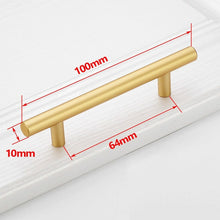 Charger l'image dans la galerie, Poignées d'armoires et de tiroirs modernes noires et dorées