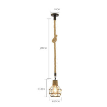 Load image into Gallery viewer, Vintage Rope Pendant Light