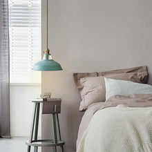 Load image into Gallery viewer, blue retro pendant light