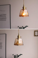 Load image into Gallery viewer, Vintage Hand-Blown Glass Pendant Lights