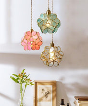 Load image into Gallery viewer, Glass Flower Pendant Light