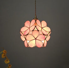 Load image into Gallery viewer, Rose Gold Glass Flower Pendant Lights