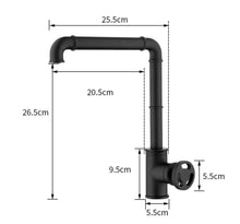 Load image into Gallery viewer, Retro Brass Kitchen Faucet Dimensions