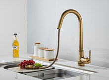 Load image into Gallery viewer, Bronze Pull Out Brass Faucet
