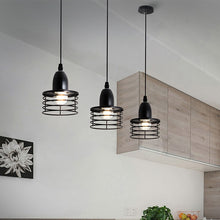 Charger l'image dans la galerie, Industrial Chic Hanging Kitchen Island Pendant Lights in Black Finish