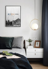 Load image into Gallery viewer, Frosted Glass Globe Modern Pendant Lights