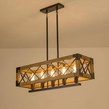 Load image into Gallery viewer, Rustic Wood Chandelier