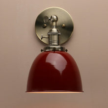 Load image into Gallery viewer, Vintage Farmhouse Dark Red Wall Lamps