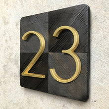 Load image into Gallery viewer, Gold Modern House Numbers