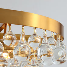 Load image into Gallery viewer, Modern Glass Crystal Droplet Chandelier
