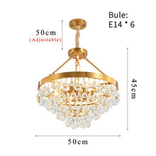 Load image into Gallery viewer, Modern Glass Crystal Droplet Chandelier