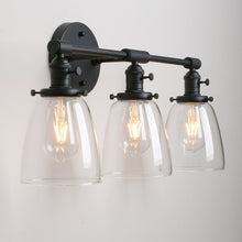Charger l'image dans la galerie, Matte Black Vintage Multi-Bulb Wall Sconce