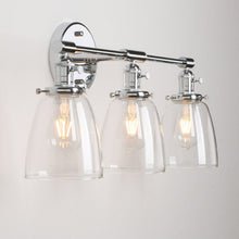 Charger l'image dans la galerie, Chrome Vintage Multi-Bulb Wall Sconce