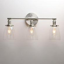 Charger l'image dans la galerie, Brushed Nickel Vintage Multi-Bulb Wall Sconce