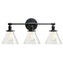 Load image into Gallery viewer, Matte Black Farmhouse Bathroom Wall Lamp