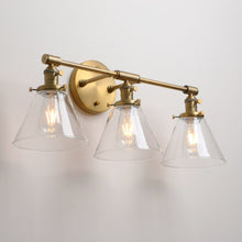 Load image into Gallery viewer, Brass Vanity Wall Light