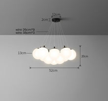 Charger l'image dans la galerie, Juno - Lustre moderne en forme de globe en verre