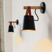 Load image into Gallery viewer, Wooden Nordic Hanging Wall Lamp