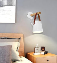 Load image into Gallery viewer, Wooden Nordic Hanging Wall Lamp