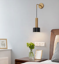 Charger l'image dans la galerie, Black and gold Modern Nordic Hanging Wall Lamp