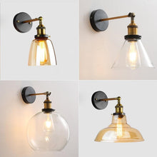 Load image into Gallery viewer, Vintage Glass Wall Lamps