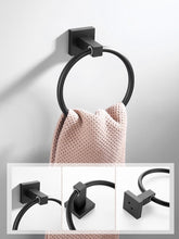 Charger l'image dans la galerie, Ensemble de quincaillerie de salle de bain en acier inoxydable noir