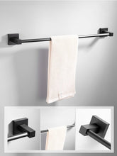 Charger l'image dans la galerie, Ensemble de quincaillerie de salle de bain en acier inoxydable noir