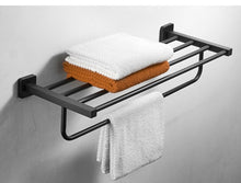 Charger l'image dans la galerie, Ensemble de quincaillerie de salle de bain en acier inoxydable noir