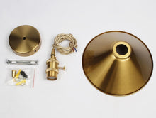 Load image into Gallery viewer, Vintage Brass Pendant Light