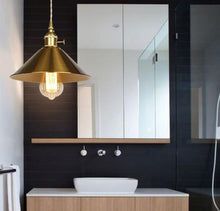 Load image into Gallery viewer, Vintage Brass Pendant Light