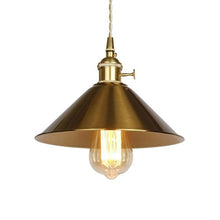 Load image into Gallery viewer, Vintage Brass Pendant Light