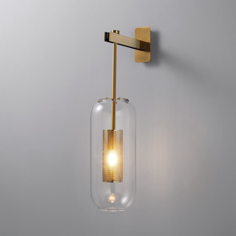 Otis - Modern Glass Wall Lamp – Focal Decor