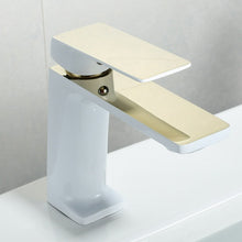 Load image into Gallery viewer, White and gold classic bathroom faucet