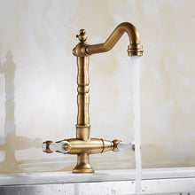 Load image into Gallery viewer, Vintage Brass Two-Handle Faucet