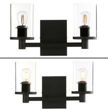 Load image into Gallery viewer, Farmhouse Modern Wall Light in Black