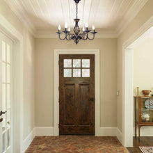 Cargar imagen en el visor de la galería, Lámpara de araña rústica francesa