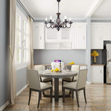 Cargar imagen en el visor de la galería, Lámpara de araña rústica francesa