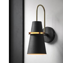 Load image into Gallery viewer, Modern matte black wall sconce
