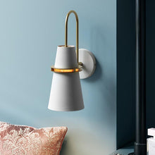 Load image into Gallery viewer, Modern matte white wall sconce
