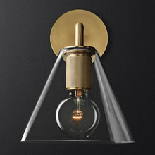 Charger l'image dans la galerie, Modern copper glass wall sconce