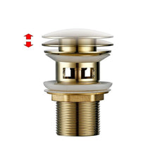 Load image into Gallery viewer, Polished Brass Bathroom Sink Drains