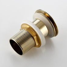 Load image into Gallery viewer, Gold Polished Brass Bathroom Sink Drains