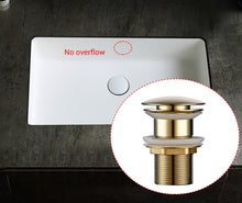 Load image into Gallery viewer, Polished Brass Bathroom Sink Drains