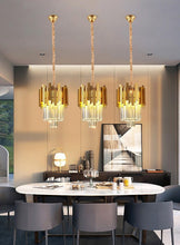 Charger l'image dans la galerie, glass crystal pendant light for office