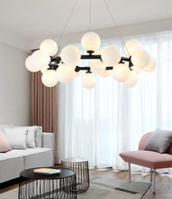 Load image into Gallery viewer, Elena - Modern Glass Globe Chandelier